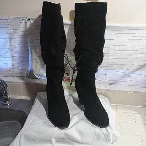 Merona Black Over the Knee Boots